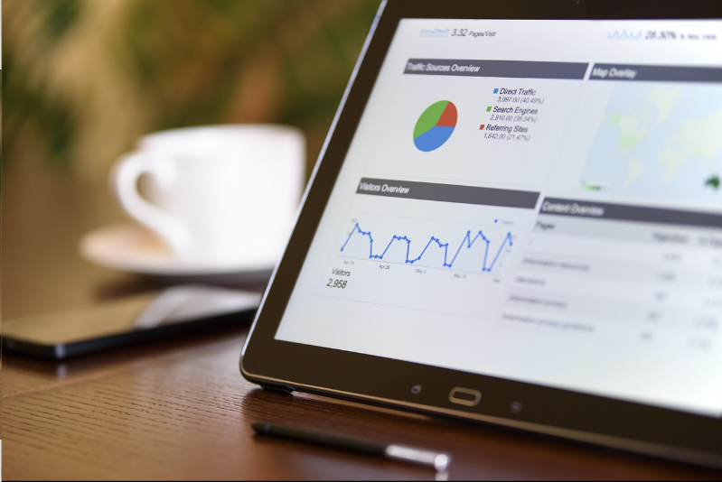 Infographic illustrating steps to use Google Analytics for enhancing business performance and decision-making
